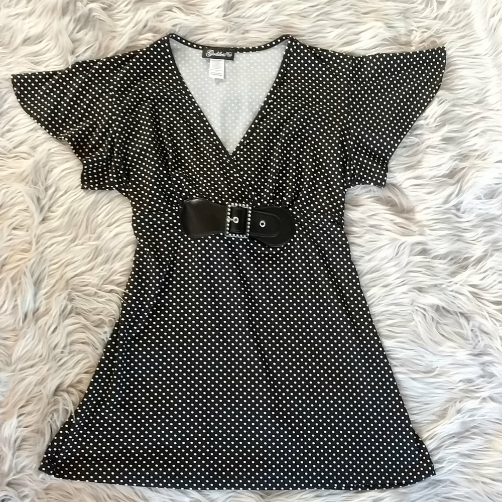 Goddess polkadot top XL